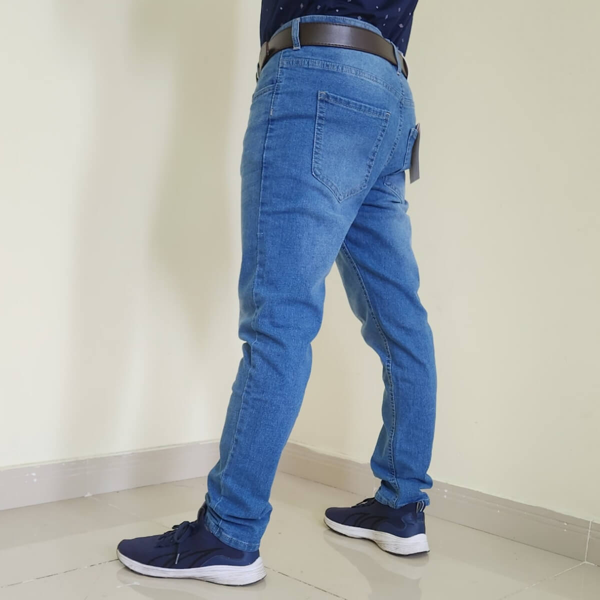 quần jeans dài nam màu xanh co giãn mã md27