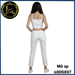 quần short jean nữ màu trắng mã 60058st