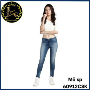 quần jean dài nữ skinny mã 60912csk
