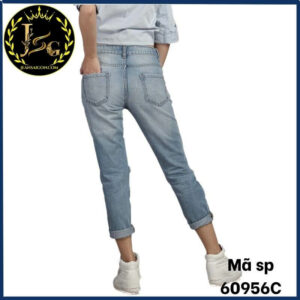 quần jean dài nữ lưng cao mã 60956c